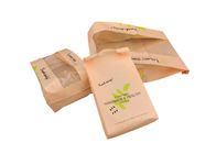 Environmental Elegant Bakery Packaging Bags , Food Safe Brown Paper Bags