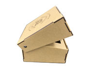 Natural Brown Decorative Cardboard Gift Boxes CE Certification Eco - Friendly
