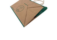 Recycled CMYK Eco Paper Packaging bag 15*8*21cm ISO9001