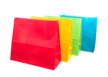 Colorful Bakery Packaging Bags / Food Grade Paper Bags Customized Size